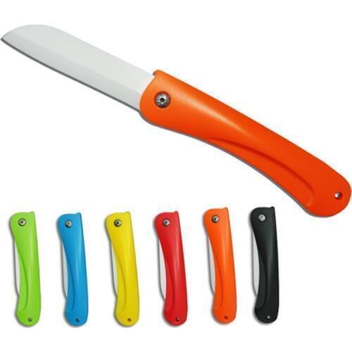 Pocket Pare Ceramic Peeler Fruit Cut Picnic Cutlery Peel Fold Knife keychain camp Cutter Lunch bag box Vegetable Kitchen Slice