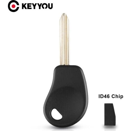 KEYYOU 10X Transponder Car Key Case With ID46 Chip For Citroen Xsara Picasso Key Shell Fob Blank Case Cover Uncut SX9 Key Blade