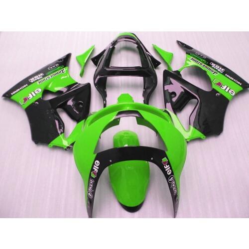 ABS plastic fairing kit for Kawasaki ZX6R 1998 1999 green black aftermarket Fairings parts Ninja 636 ZX 6R 98 99