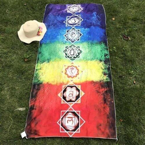 Polyester Yoga Mat Summer Beach Cloth Tapestry for Home Camping Picnic ASD88