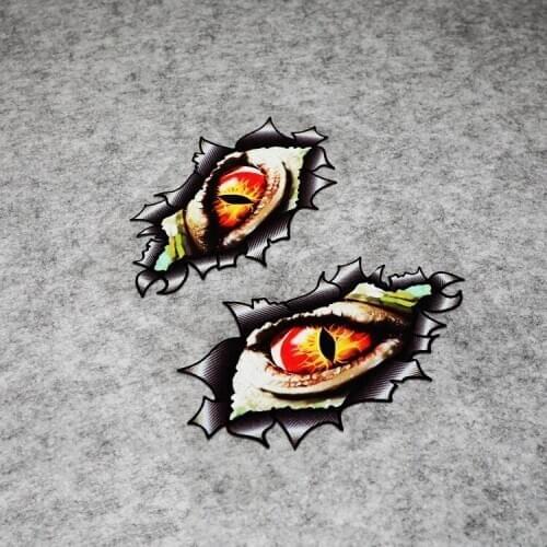 LuLuSticker #126 15x9cm Waterproof Creative Car Scratches Cover Stickers and Decals Dinosaur Eyes Skateboard Suitcase Stickers