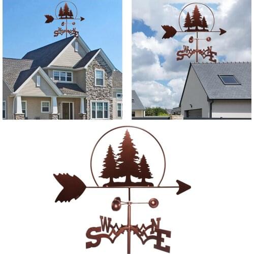 Metal Weather Vane Spinner Wind Direction Farm Scene Stake for Garden Yard Decoration Garden Weathervane