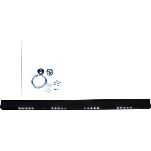 Modern Life 40W 4ft Suspended LED Linear Light, Suspension Lighting Fixture, Anti-Glare Lens, 1-10V Dimmable TRIAC Dimming