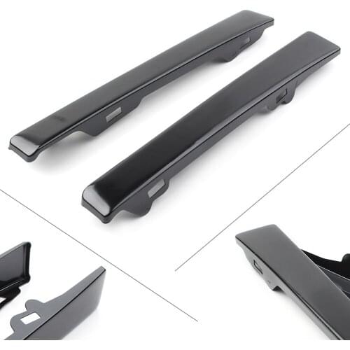 Car Front Bupmer Lower Grille Headlight Filler Trim Panels LH + RH 1Pair For 1995 1996 Tacoma Pickup 2Wd Primed Black Plastic