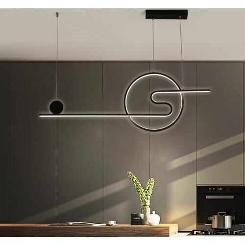 Postmodern led ceiling lights for diningroom bedroom kitchen black/white/Gold aluminum plafon ceiling lamp luminaire suspension