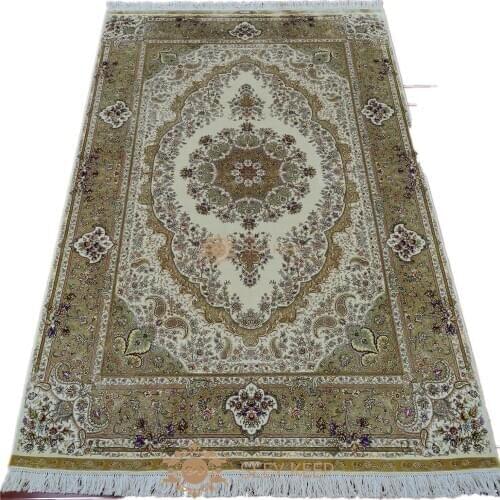 Seeykeep™ 6x9ft Silk Handknotted Oriental Traditional Persian Rug-NY3016207