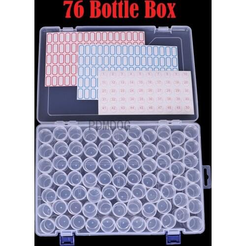 28/76 Grids DIY Diamond Painting Drill Box Jewelry Box Rhinestone Embroidery Crystal Bead Storage Case Container