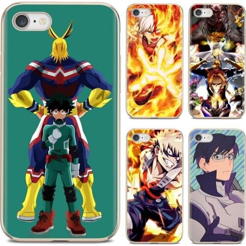 Pattern Silicone Phone Case For Huawei Y6 Y5 2019 For Xiaomi Redmi Note 4 5 6 7 8 Pro Mi A1 A2 A3 6X 5X 7A My Hero Academia
