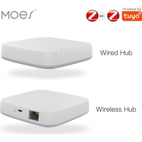 Smart mini gateway host Tuya smart app square white wireless wired smart gateway