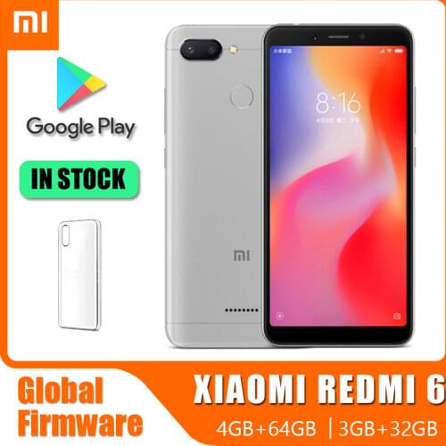 Xiaomi Redmi 6 32GB/64GB smartphone googleplay android cellphone Face Unlocking MT6762 Helio P22