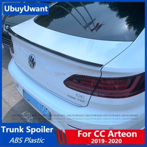UBUYUWANT For 2019 2020 Volkswagen New CC Arteon Spoiler ABS Material Primer Color Dar Tail Wing Decoration Rear Trunk Spoiler
