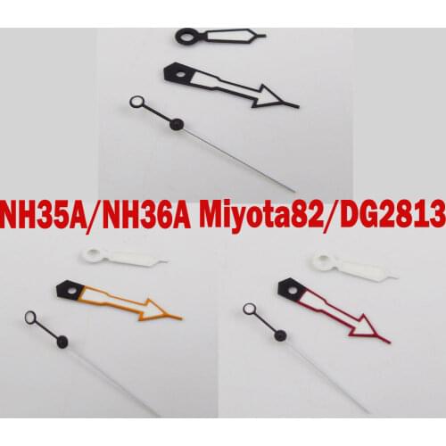 Watch Hands Parts Fit For NH35 NH36 Miyota 8215 821A 82 series DG 2813 Automatic Movement Watch Pointer 3 color