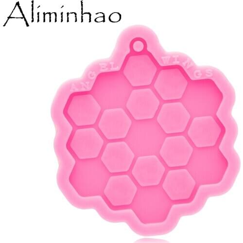 DY0738 Super Glossy Bee Honeycomb shape Mold Resin Craft Silicone Mould DIY Epoxy Resin Crafting liquid silicone rubber Mold
