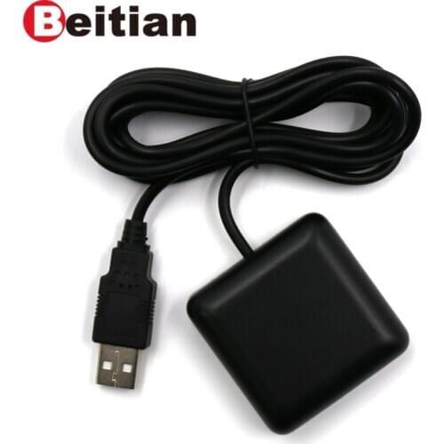 BEITIAN Auto-adapted baud rate USB GNSS Receiver 1Hz 4M FLASH 5.0V Double-sided tape NMEA-0183 better than BU-353S4 BN-85U