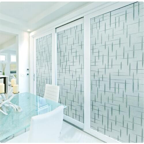 Waterproof Glass Push-Pull Door Sticker Insulation Film Bathroom Windows Film Penetration Anti Glare Privacy Film Business Room
