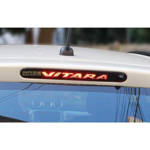 High brake light sticker, car logo, warning, 3d carbon fiber,used for Suzuki 2016 models Vitara, free shipping