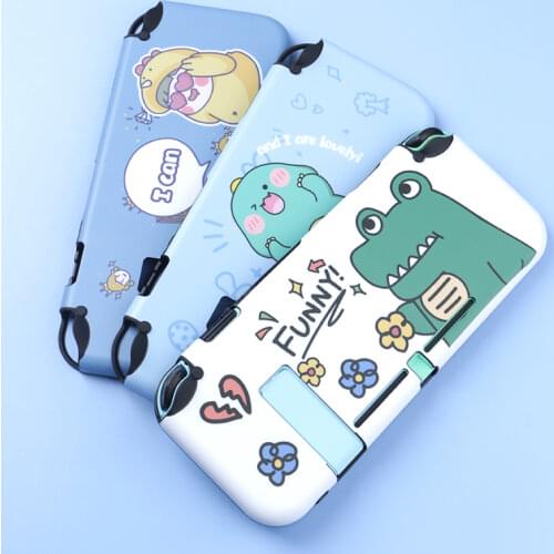 Nintend Switch Protective Case Shell Cover Anime Dinosaur Cute Cartoon Theme Silicone Dockable For Nintend Switch Accessories NS