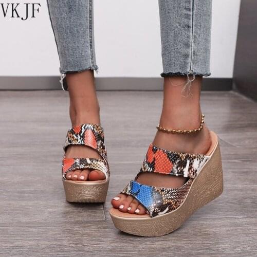 2021 Summer Womens Wedge Super High Heels Sandal Slipper Womens Shoes Summer Indoor High Heels