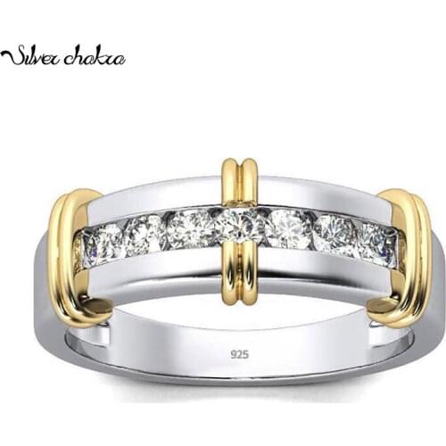 Moissanite Ring For Women Classic Vintage 925 Silver Rings Korean Style Generous Luxury Jewelry Engagement Wedding Party Gifts