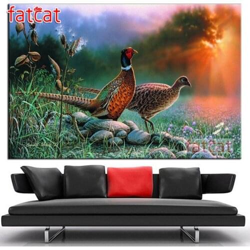 FATCAT Animal bird 5D DIY Diamond Painting Full Diamond Embroidery Cross Stitch kit Mosaic needlework Art home decor AE2819