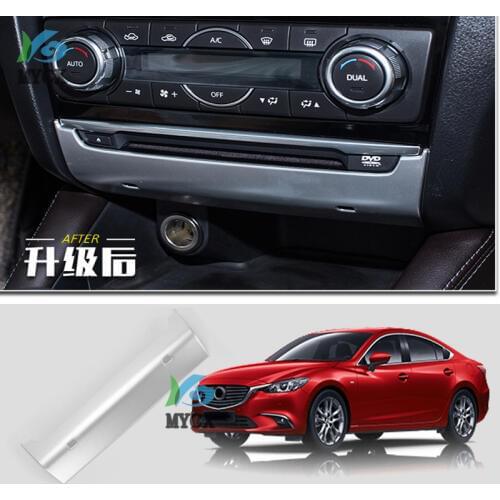 For Mazda 6 m6 Atenza 2017 2018 Interior ABS Matte Car Styling Middle console Air Vent Frame Cover 1pcs