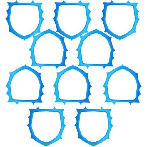 10pcs Dental Rubber Barrier Dam Bracket Support Mouth Opener Plastic Rubber Dam Frame Holder Disposable Lab Materials Tools