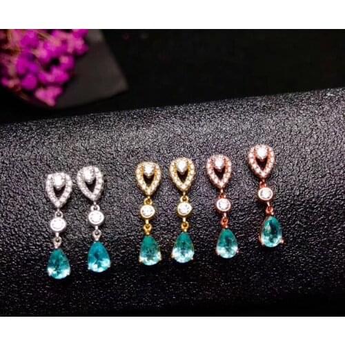 100% Natural Real Apatite Earring Natural And Real 925 sterling silver Apatite Earring Fashion Earring