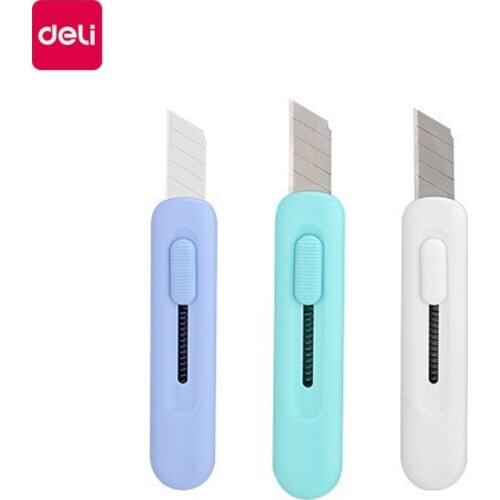 3 pieces Deli 2079 art knife portable warehouse Express small blade paper cutter cute mini manual paper cutter