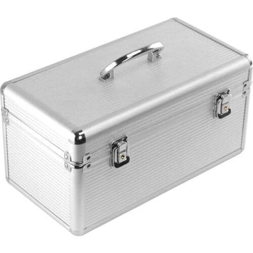 Aluminum and Eva Hard Drive Protective Case 8X3.5 Inch and 6X2.5 Inch Slots for Hard Drive Classification and Storage