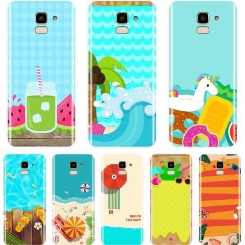 Phone Case For Samsung Galaxy J4 J6 J8 Plus 2018 J3 J5 J7 2015 2016 2017 J2 J5 J7 Prime Soft Silicone Travel Beach Back Cover