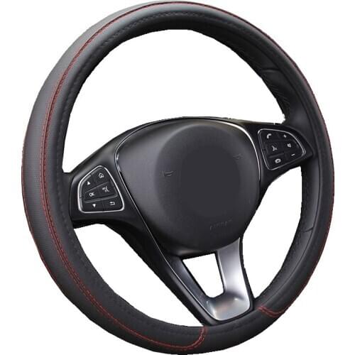 Truck Bus Car Steering Wheel Cover Artificial Leather Non-slip Wearable Diameters for 36 38 40 42 45 47 50CM 7 Sizes to Choose