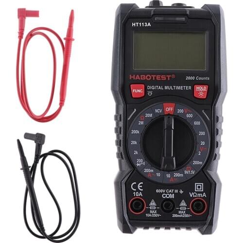 HT113A Digital Mini CE CAT III Multimeter Tester Profesional transistor Multi Digitital tester multitester multi meter
