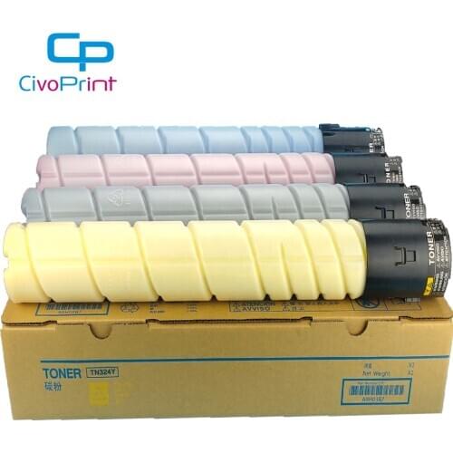 Civoprint compatible toner konica minolta bizhub TN324 C258 C308 C368 refilling toner TN324 for toner cartridge konica minolta