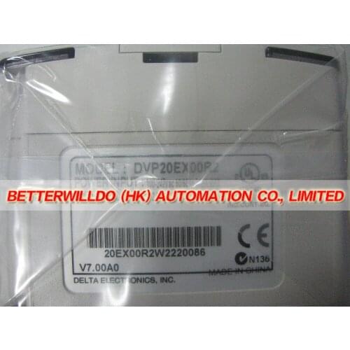 DVP20EX00R2 Original Brand New Delta PLC 100-240VAC 8DI 6DO Relay 4DI 2DO Analog output 1 Year Warranty
