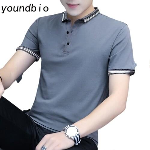New Men Polo Shirt Summer Breathable Short Sleeve T-Shirt High Quality Lapel Loose Brand Cotton Sweatshirt Top Tees T155 4XL