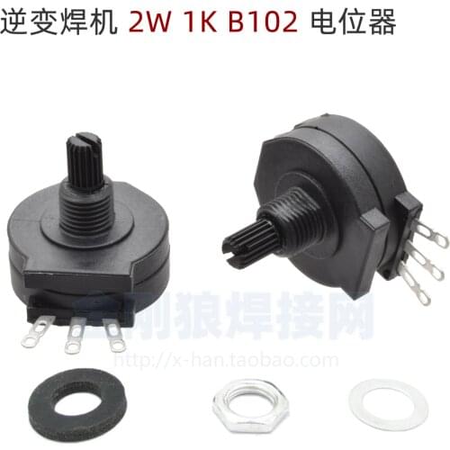 2pcs Inverter welding machine current size adjustment potentiometer 2W 1K B102 all plastic potentiometer RV28