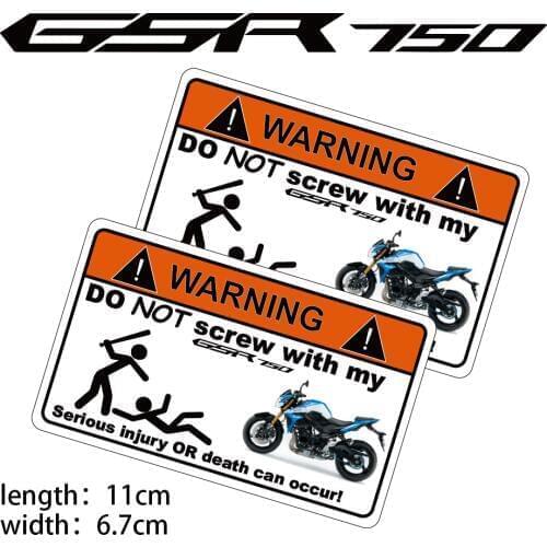 KODASKIN Motorcycle Cheap 2D Creative Warning Sticker Decal for SUZUKI GSX 750