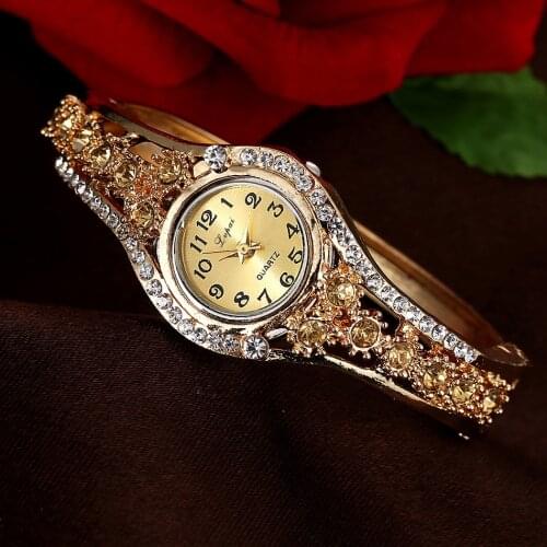 LVPAI 2021 Hot Sale Fashion Luxury Womens Watches Women Bracelet Watch Stylish Ladies Golden Wristwatches Dames horloge