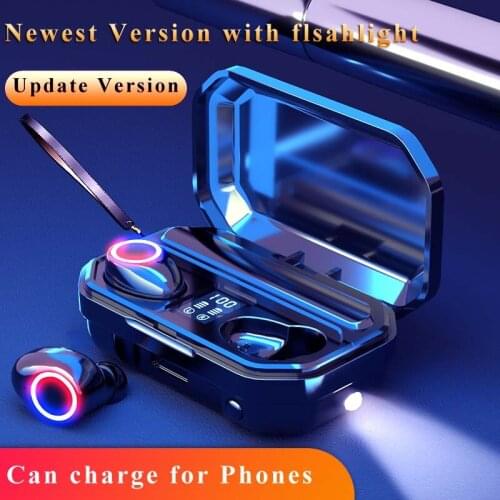 M12 TWS Bluetooth Earphones HD Stereo Wireless Headphones Fingerprint Touch Noise Cancelling Gaming Headset Waterproof Earbuds