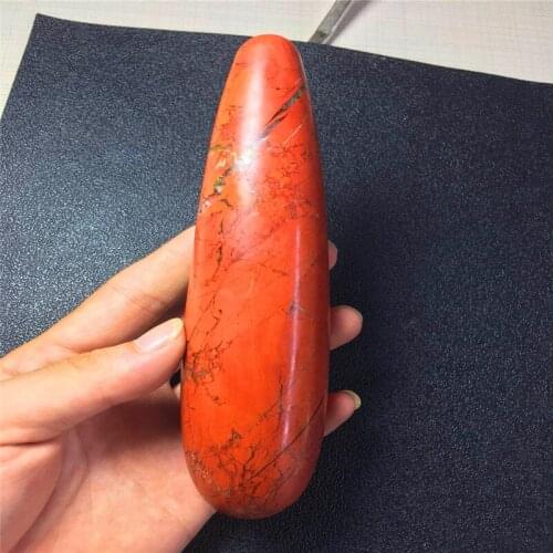 Natural red jasper straight rod, false penis, sex toys, masturbation rod, crystal masturbation rod