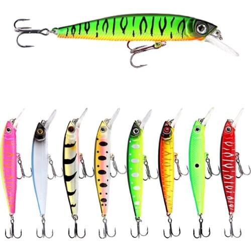 2021 New Arrival 100mm 10g Suspension Minnow Fishing Lures Artificial Floating Jekbait Hard Swim Bait for Pike Bass Predator