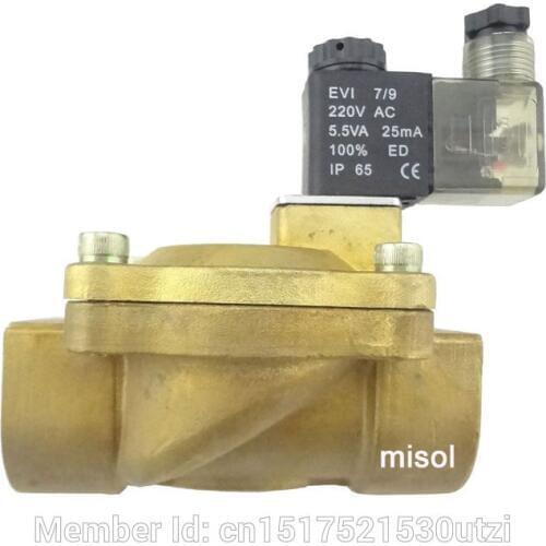 New 220V Electric Solenoid Valve G1"(BSP) DN25 for Air Water Gas Diesel