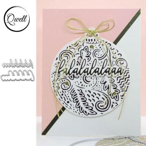 QWELL Word Hot Foil Plate and Metal Cutting Dies for Scrapbooking and Cards Making Paper Embossing Craft New 2019 die cuts