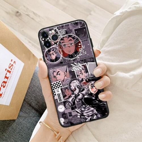 Koichi hirose jojo manga anime silicone Phone Case FOR iPhone Se 6 6s 7 8 Plus X Xr Xs 11 12 Mini Pro Max Glass Cover Shell