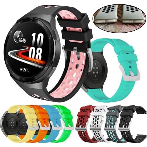 Sport Silicone Watch Strap For Huawei watch GT 2e Smart Watch Replacement for GT2E gt2 e Wrist Band 22mm Quick install Bracelet