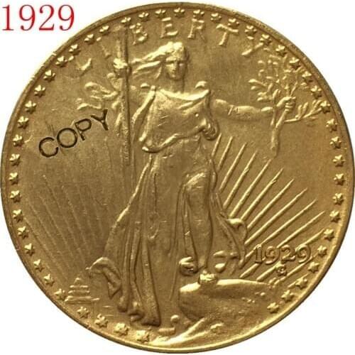 USA 1929 $20 St. Gaudens Coin Copy