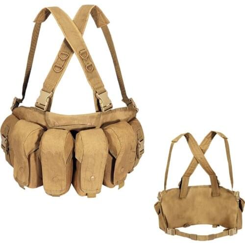 Tactical AK Chest Rig Vest Airsoft Molle Magazine Pouch Army Military Outdoor CS Wargame Paintball Hunting Vests Sand