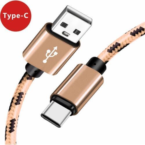 For Samsung Galaxy Tab S5e Tab A 10.5 S10 A51 Note 10 OnePlus 7 Honor 20 9 2.1A Fast Charger 3M Nylon Cord USB Type C Data Cable