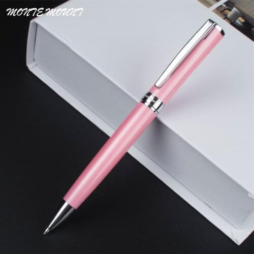 High quality metal ballpoint pen learning office school stationery luxury gift pen Business Medium Nib Ballpoint pen
