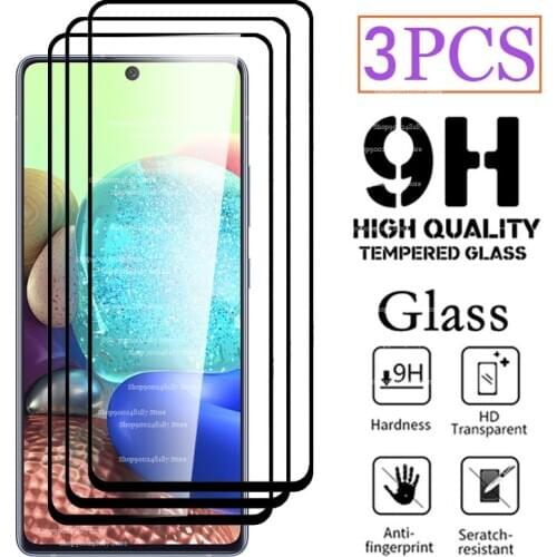 3 PCS Protective Safety Glass For Samsung Galaxy A71 5G A 71 Samsun SM-A7156 Screen Protector on the SM-A715F Tempered Film SET